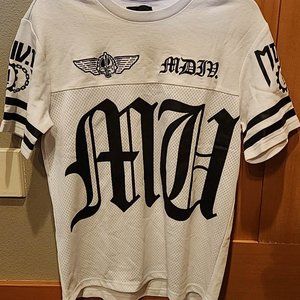 Musium Div. 13 sports jersey punk logo shirt label size 44